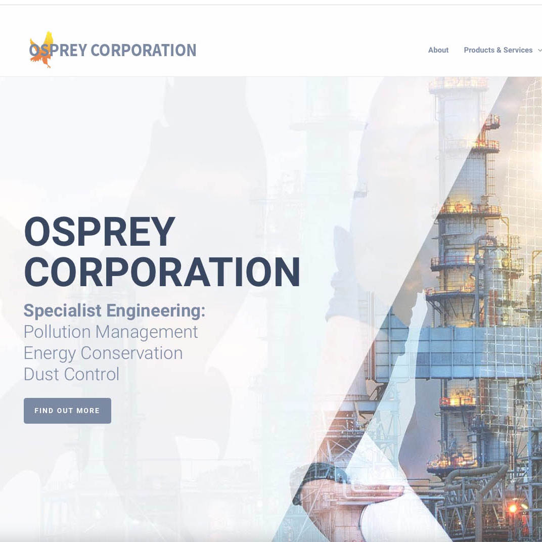 Osprey Corporation Launch New site Osprey Corporation
